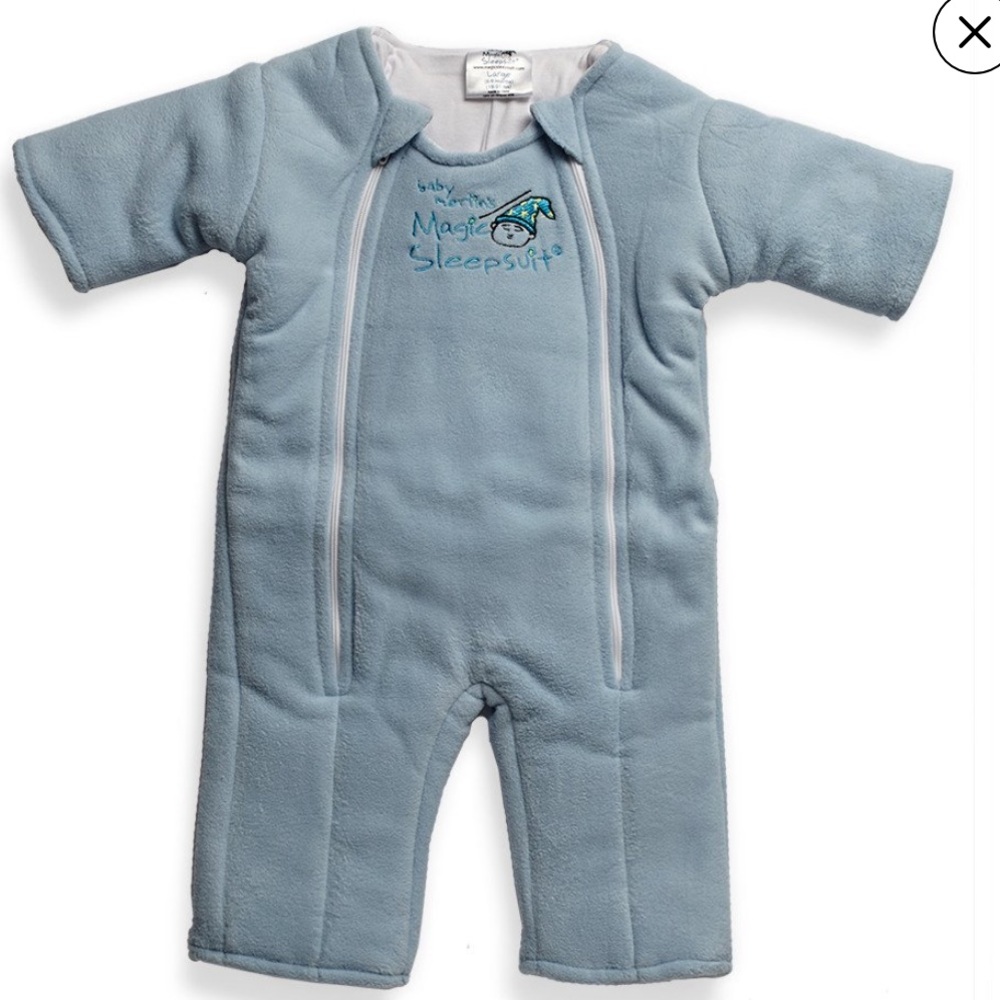 Baby Merlin Magic Sleepsuit - blue - 6-9 months